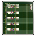 Klassen-Plantafel, 12 Stunden Mo-Fr, für 25 Klassen, 123x117 cm, 